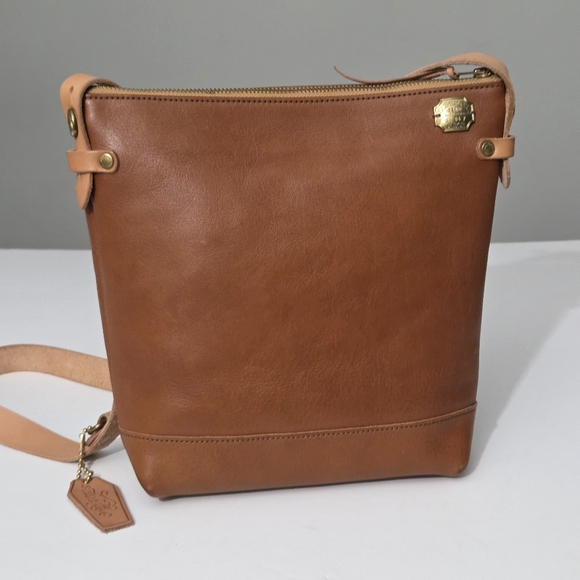 THE SUPERIOR LABOR TSL LEATHER BOTTOM SHOULDER CROSSBODY BAG S DEEP - Picture 3 of 7